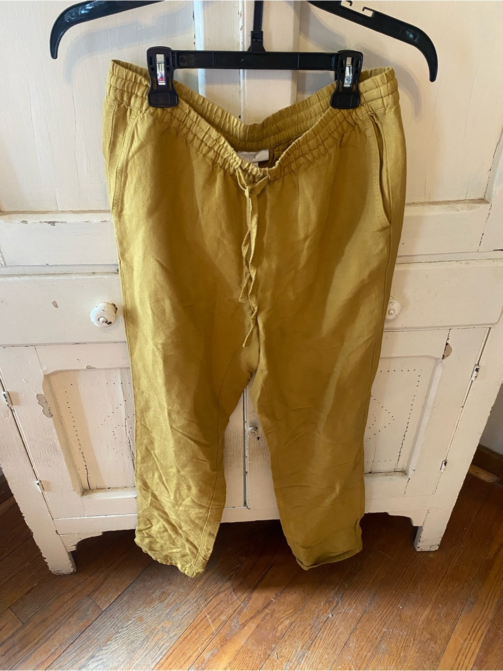 J. Jill Men's Drawstring Joggers in Mustard Gold
